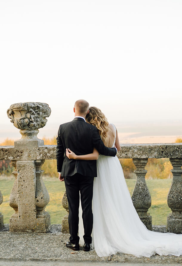 Düğün töreninde romantik anlar fotoğrafı